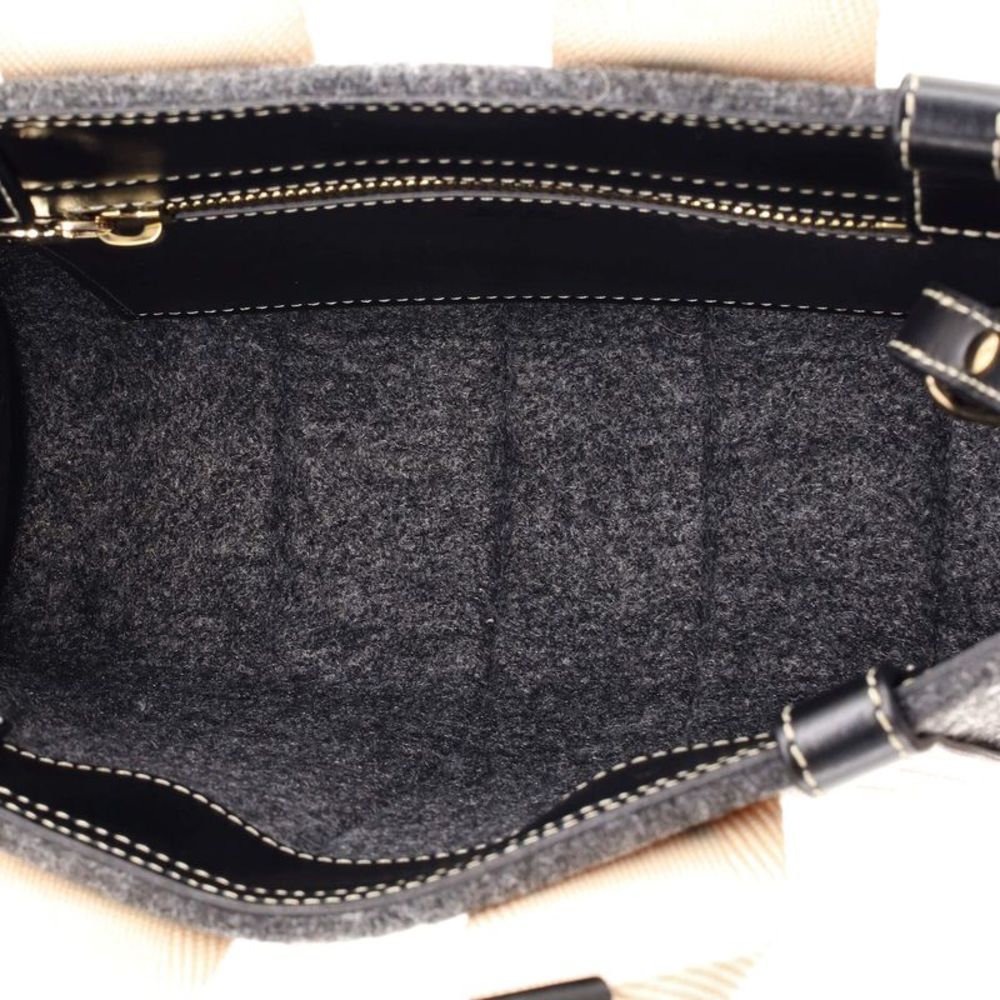 Chloe Woody Tote Recycled Felt with Leather and Canvas Small - Picture 5 of 6